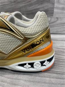 LV trailhead sneaker,size 10, orange &gold LOUIS VUITTON TRAIL SNEAKER GOLD/ORANGE MENS SIZE 10  main image 4